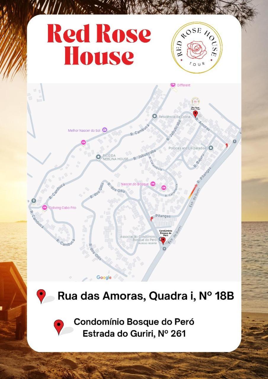 Red Rose Otel Cabo Frio Dış mekan fotoğraf